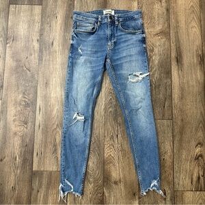 Pull & Bear Distressed Jeans Ripped Blue Denim Men’s Size 30